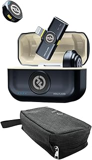 Hollyland Lark M2 Duo Wireless Lavalier Microphone Bundle with Maxell Travel Case (2 items)