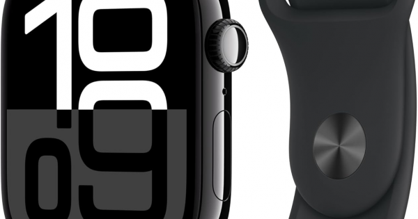 Apple Watch Series 10 (GPS, 46mm) - Jet Black Aluminium Case ...