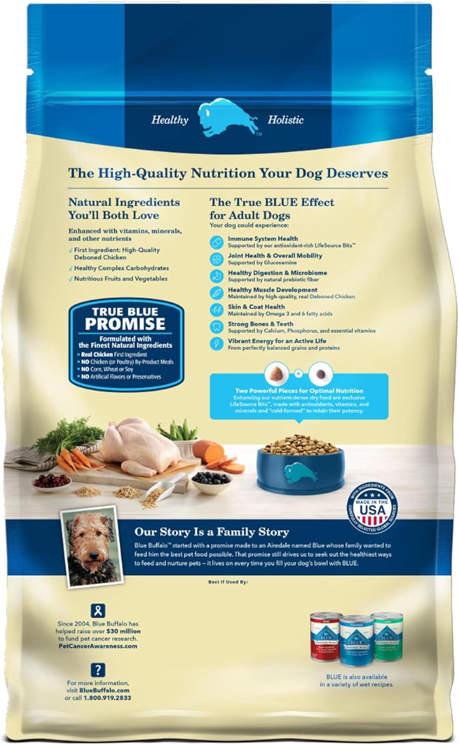 Blue Buffalo Life Protection Formula Adult Dry Dog Food, Helps ...
