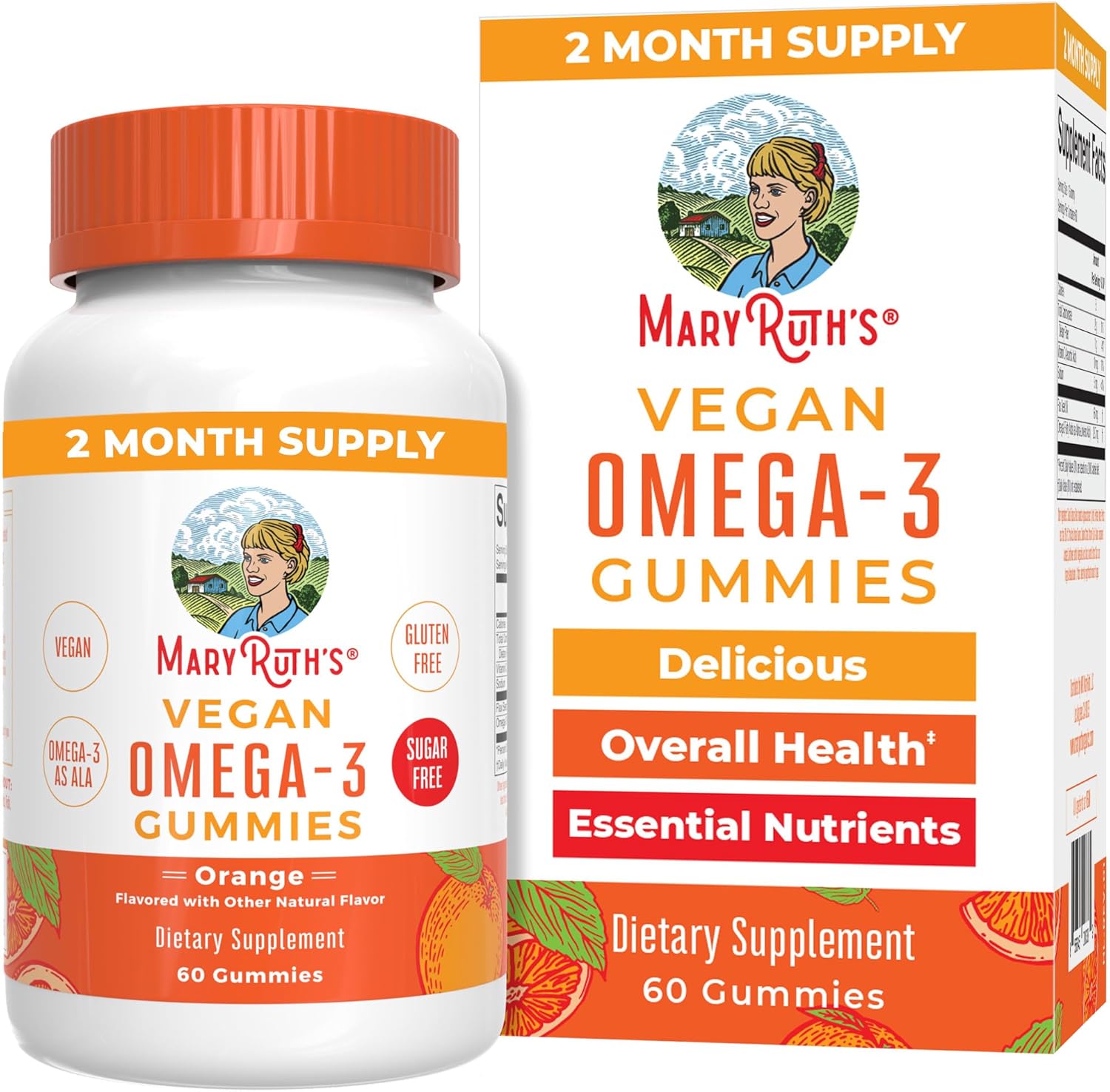 MaryRuth\'s Vegan Omega 3 Gummies - 2 Month Supply, ...