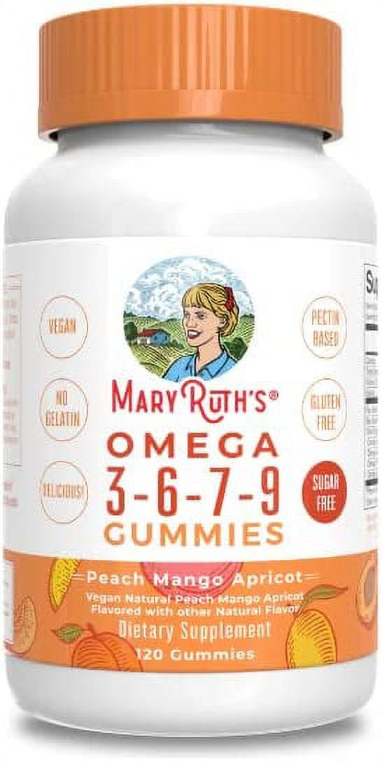 Vegan Omega 3 6 7 9 Gummies by MaryRuth\'s | Up to 4 ...