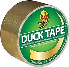 Shurtech Duck Brand 280748 Metallic Color Duct Tape, Gold, 1.88 Inches x 10 Yards, Single Roll