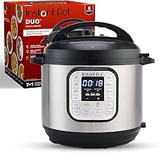 Duo 7-in-1 Electric Pressure Cooker, Slow Cooker, Rice Cooker, Steamer, Sauté, Yogurt Maker, Warmer & Sterilizer, Includes App With Over 800 Recipes, Stainless Steel, 8 Quart