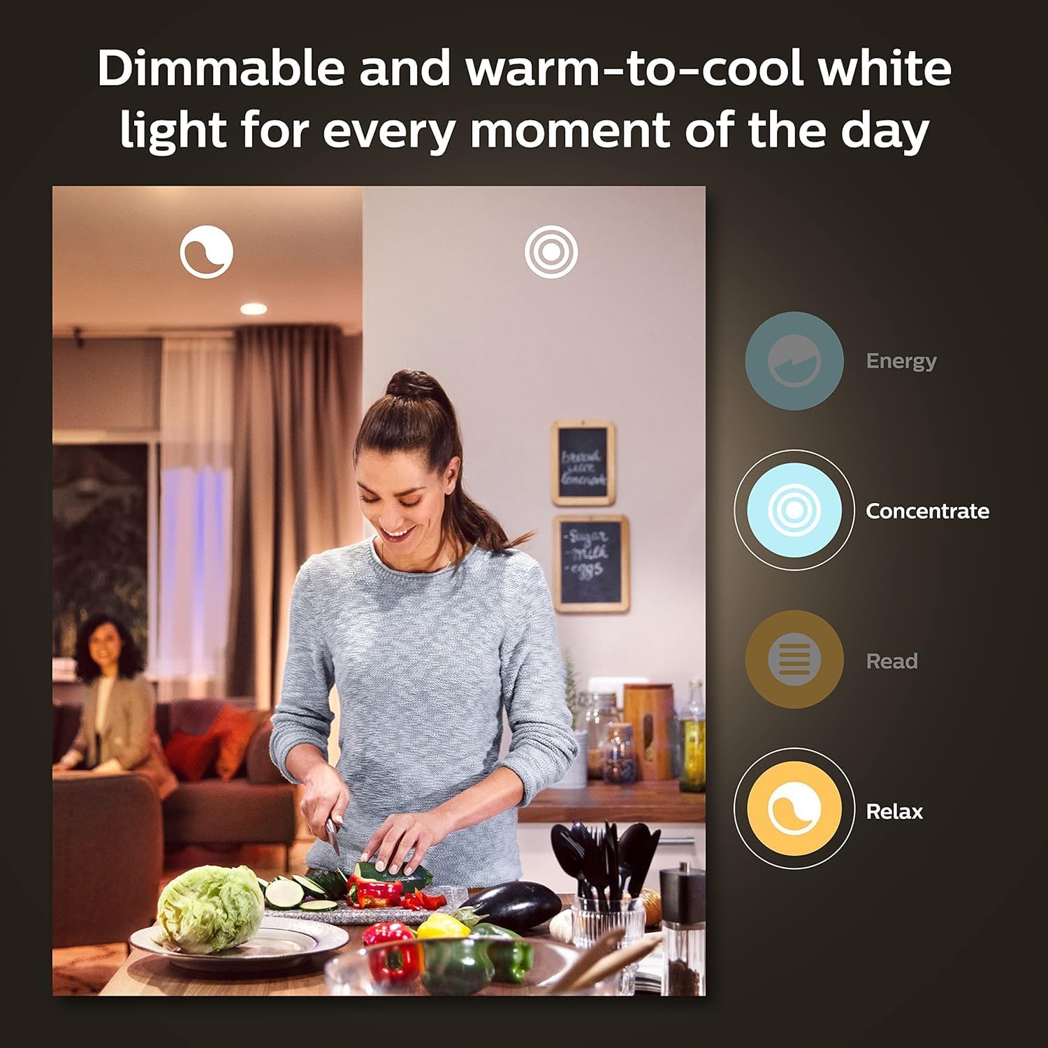 Philips Hue Smart 75W A19 LED Bulb - White Ambiance Warm-to ...