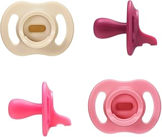 Ultra-Light StayPut Pacifier, One-Piece Silicone Design, 6-18m, 4 Pack