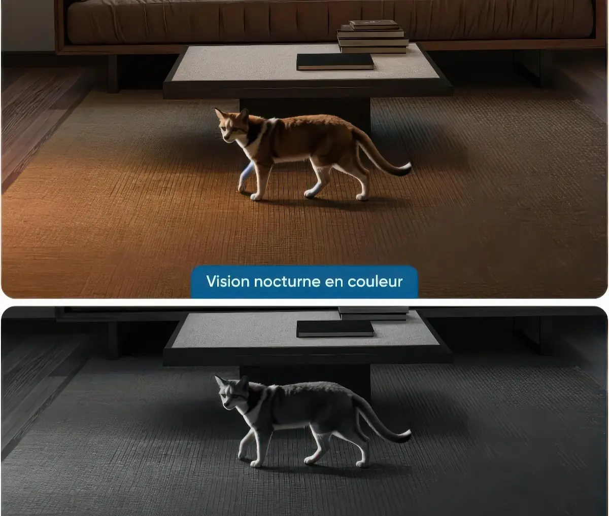 La caméra de sécurité Eufy E30 filme en couleur dans le noir