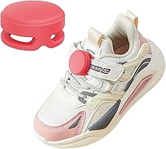 (2 Pcs) Cute Apple AirTag Holder for Kids Shoelaces, Hidden Silicone Air Tag GPS Tracker Case Mount Attach to Children Shoes Hook and Loops, Tracking Device Accessories for Boy & Girl (Pink)