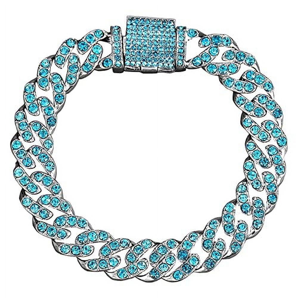 Cuban Link Bracelet Iced Out Miami Gold Plated Hip Hop ...