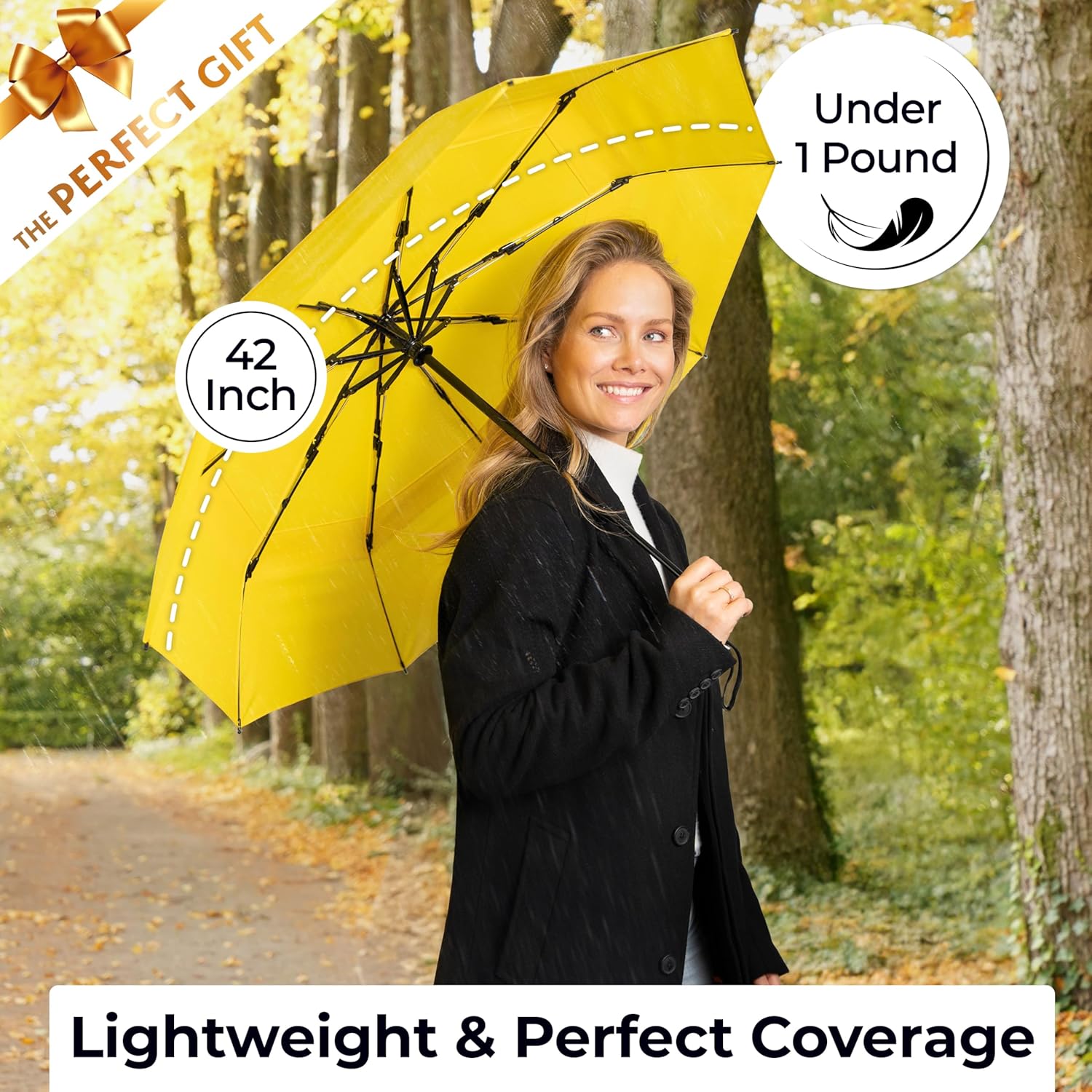 TUMELLA Strongest Windproof Travel Umbrella (Compact ...
