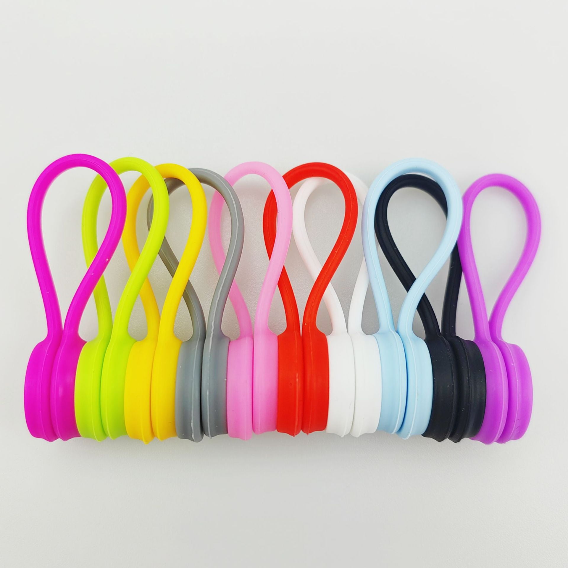 Reusable Silicone Magnetic Cable Ties for Bundling and Organizing ...