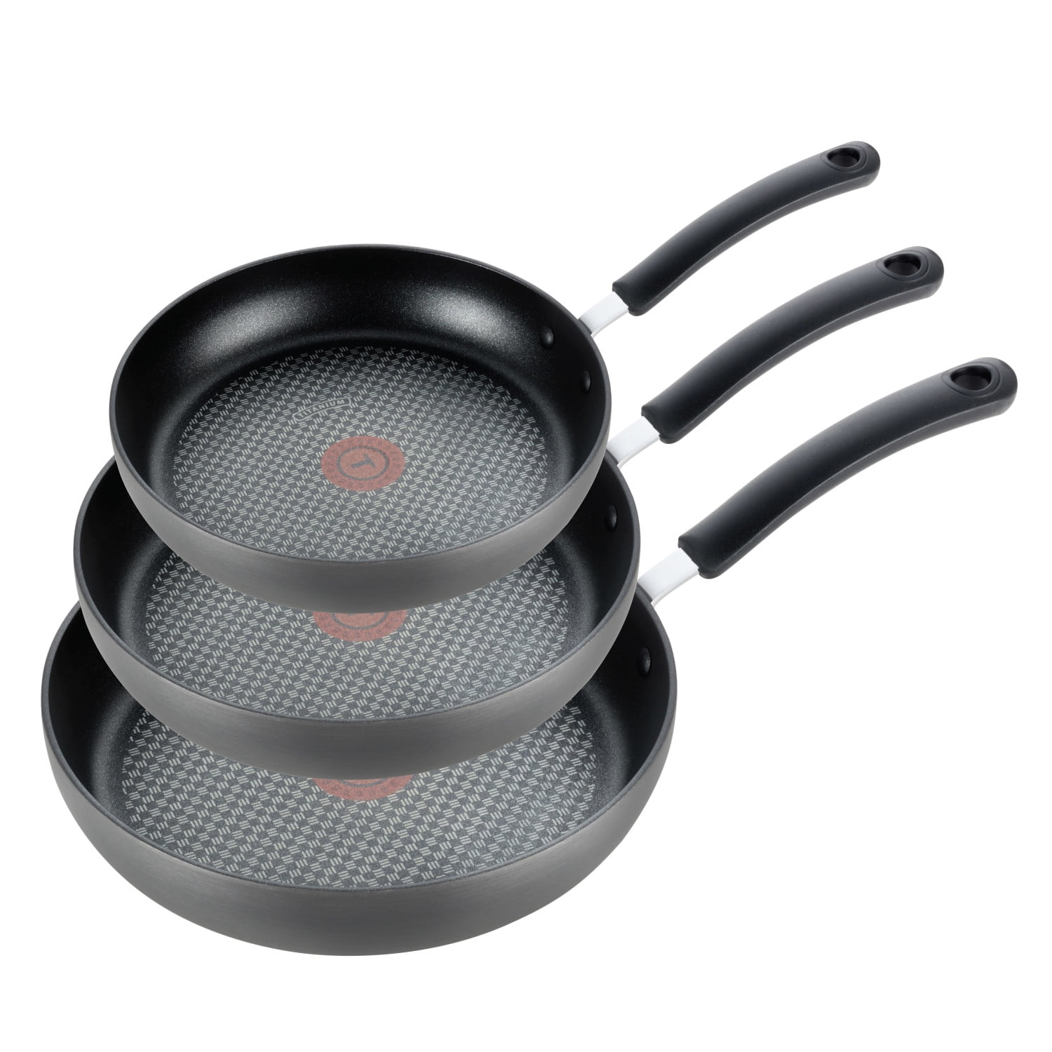 T-fal Ultimate Hard Anodized Non-Stick Cookware, 3 Piece Frypan ...