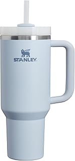 Stanley Quencher H2.0 Tumbler with Handle and Straw 40 oz | Flowstate 3-Position Lid | Cup Holder Compatible for Travel | Insulated Stainless Steel Cup | BPA-Free | Glacier