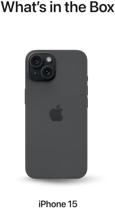 Apple iPhone 15, 128GB, Black - Unlocked (Renewed ...