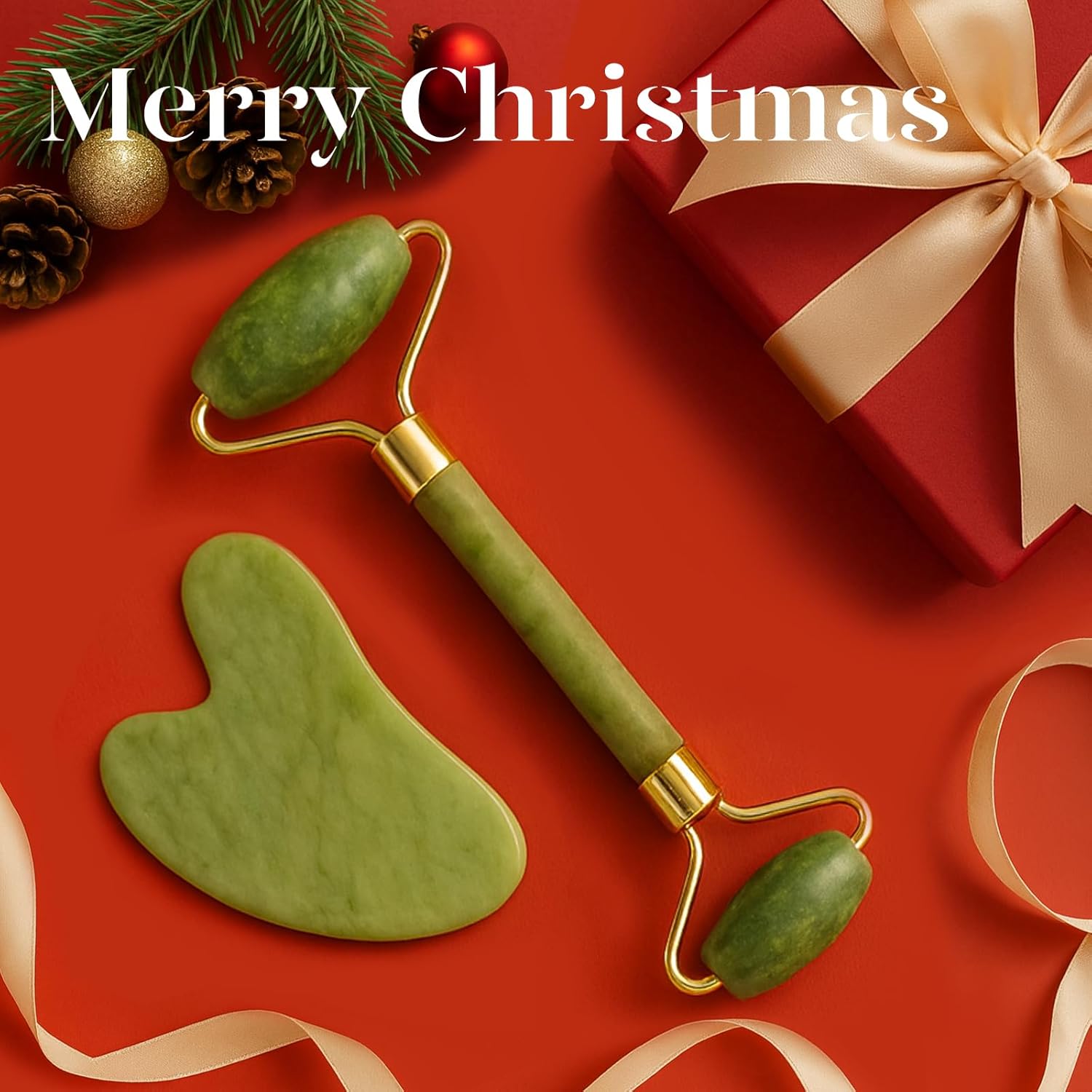 BAIMEI IcyMe Gua Sha & Jade Roller Facial Tools Face ...