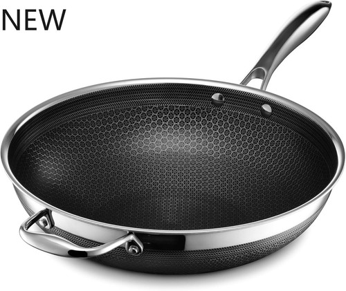 HexClad Hybrid Nonstick 12-Inch Wok, Stay-Cool Handle ... - eBay