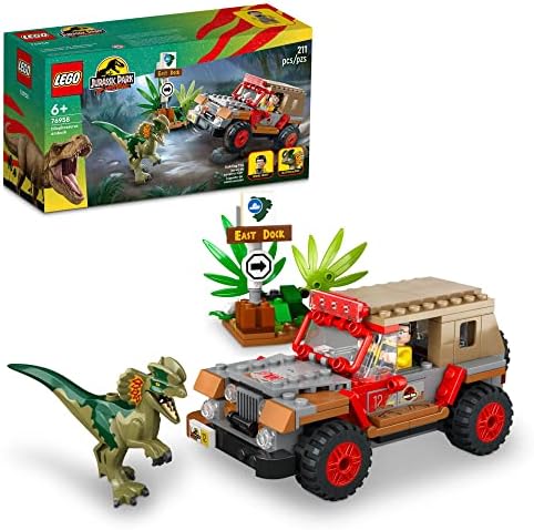 LEGO Jurassic Park Dilophosaurus Ambush 76958 ...