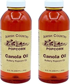 2-16 oz Jars - Butter Flavored Canola Oil | Old Fashioned, Non-GMO and Gluten Free (2-16 oz Jars)