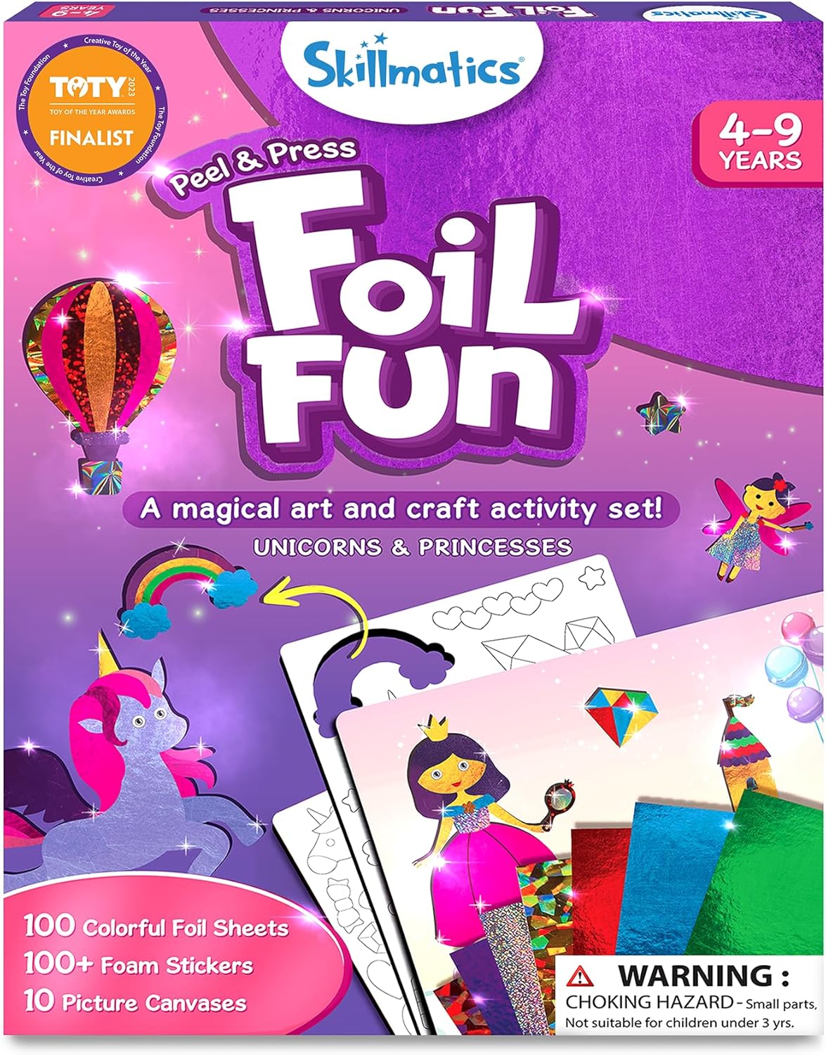 Foil Fun Unicorns & Princesses, No Mess Art for Kids, Craft ...