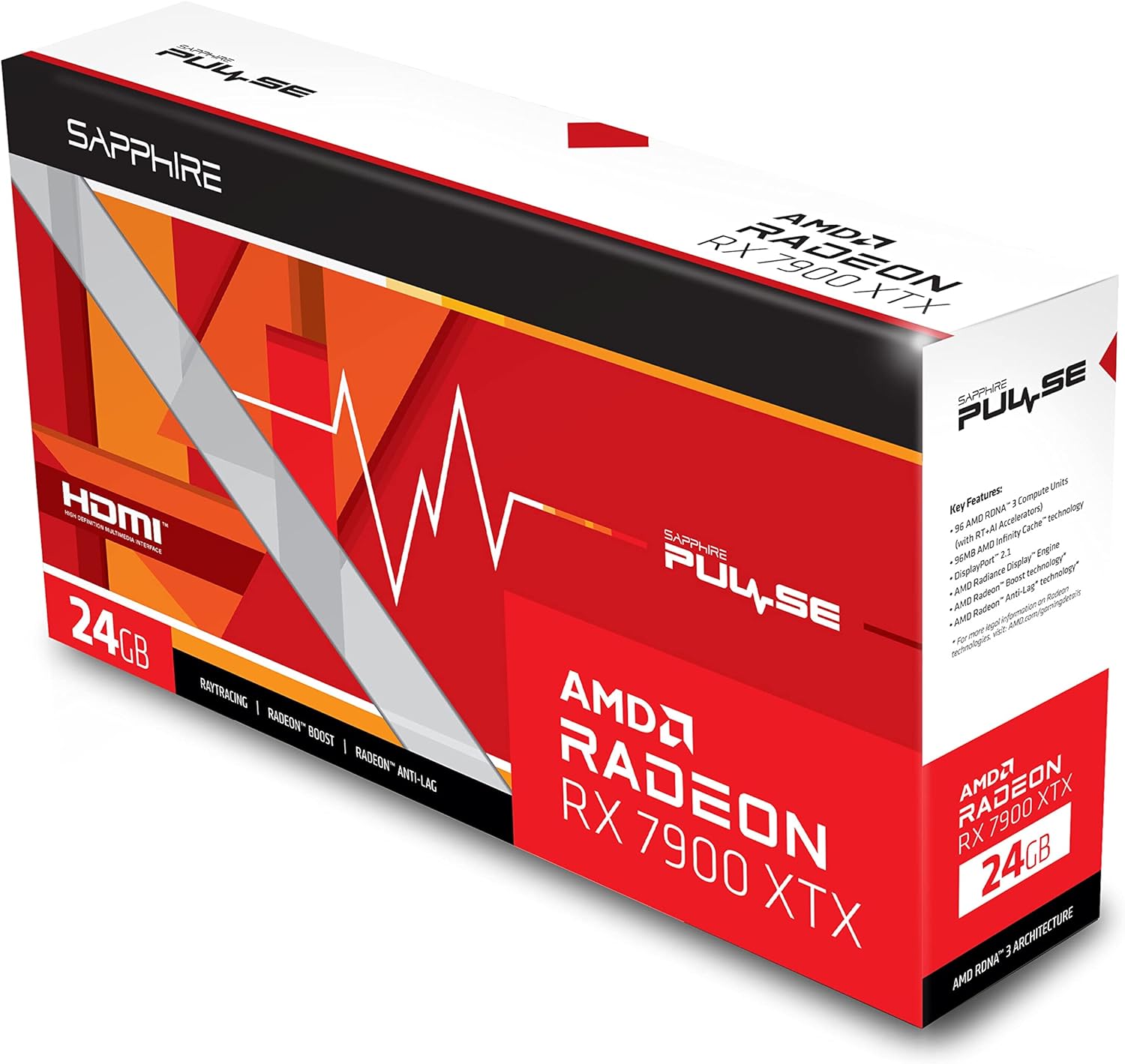 Sapphire 11322-02-20G Pulse AMD Radeon RX 7900 XTX ...