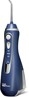 Cordless Advanced Water Flosser For Teeth, Gums, Braces, Dental Care With Travel Bag and 4 Tips, ADA Accepted, Rechargeable, Portable, and Waterproof, Blue WP-583