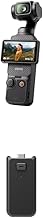Osmo Pocket 3 Power Expansion Combo, Vlogging Camera with Battery Handle for Over 4h of Recording Time, 1″ CMOS & 4K120 fps, 3-Axis Stabilization, Face/Object Tracking, Digital Camera for YouTube