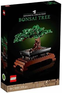 Icons Bonsai Tree 10281 Building Kit, a Building Project to Focus the Mind With a Beautiful Display Piece to Enjoy