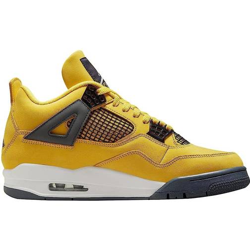 Nike Air Jordan 4 Retro M - Tour Yellow/Dark Blue Grey ...