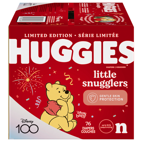 Huggies Little Snugglers Disney Baby Size N Diapers up to ...