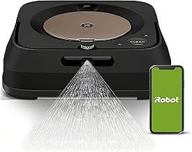 Braava Jet m6 (6012) Ultimate Robot Mop- Wi-Fi Connected, Precision Jet Spray, Smart Mapping, Works with Alexa, Ideal for Multiple Rooms, Recharges and Resumes, Black