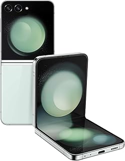 SAMSUNG Galaxy Z Flip5 AI Phone, 512GB Unlocked Android Smartphone, Compact, Foldable Design, One-Hand Control, Best Selfies, Full Cover Screen, Hands-Free Use, US Version, 2023, Mint
