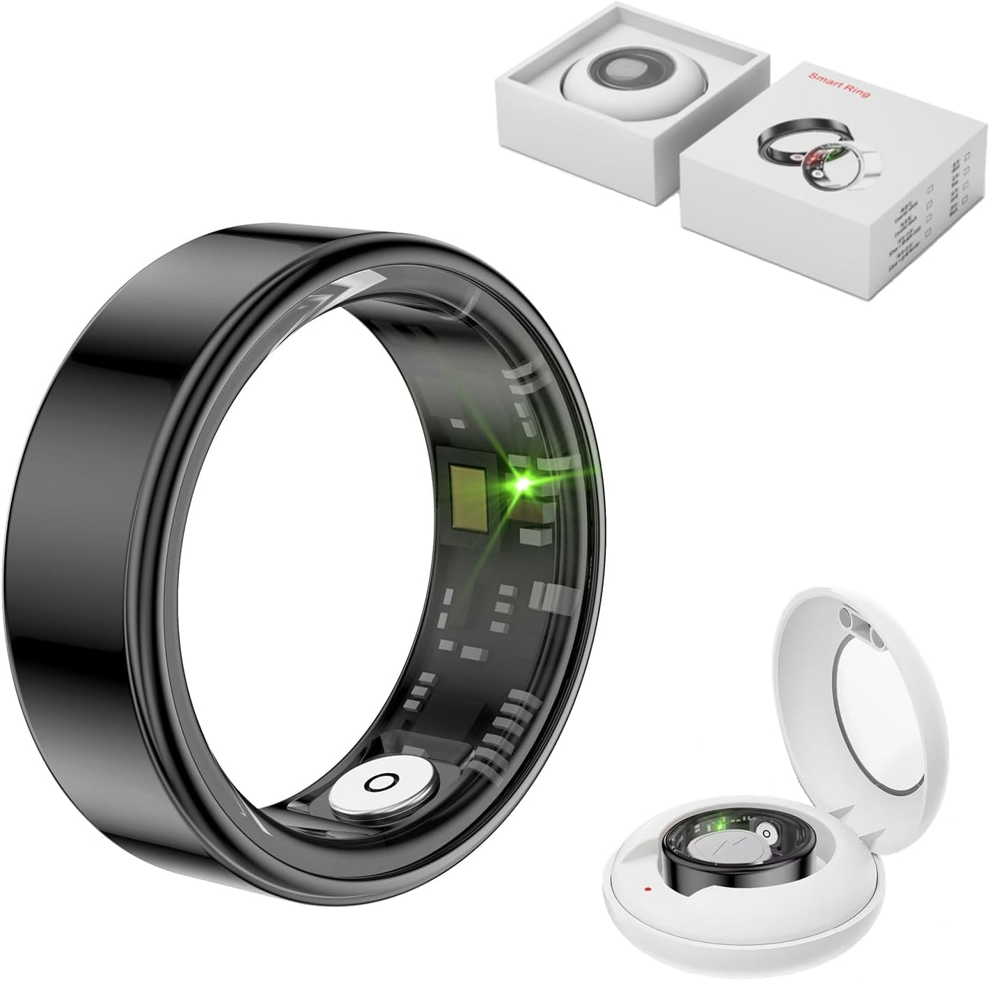 Smart Ring Health Tracker, Anillo Inteligente para Hombre ...