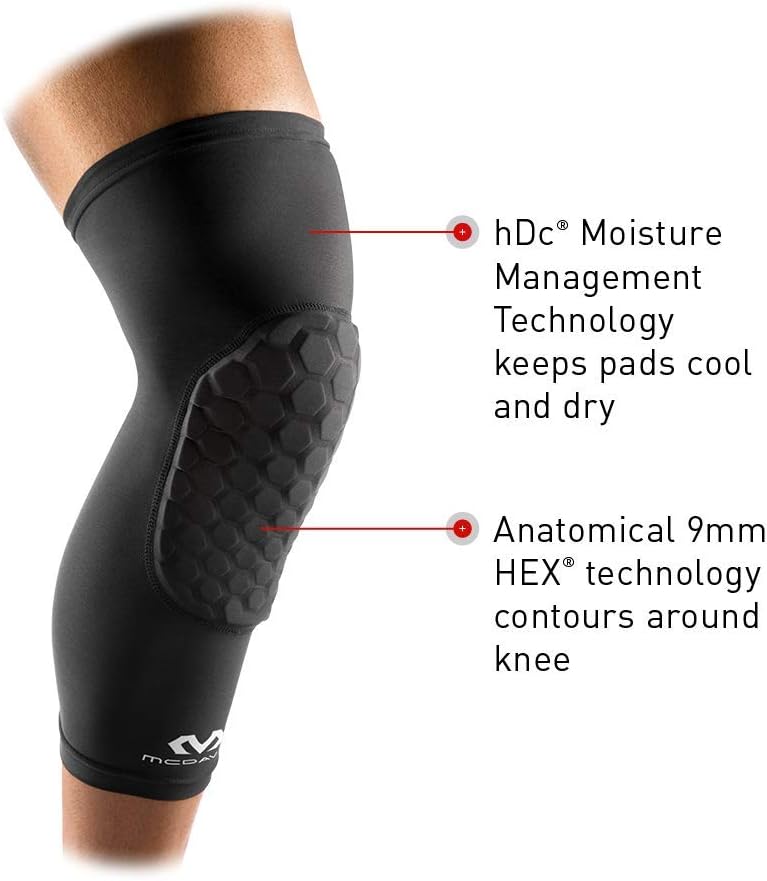 McDavid Hex Knee Pads Compression Leg Sleeve for Basketball ...