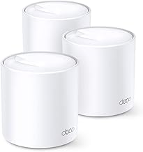 TP-Link Deco AX5000 Mesh WiFi, 3-Pack, Covers up to 7100 Sq.Ft., Replaces Wireless Router and Extender, SMALL, WHITE (Renewed)