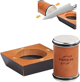 Rolling Knife Sharpener, Multi-Angle Knife Sharpening Tool with Industry Diamonds for Kitchen Knives - Knife Sharpener Kit Offers 15, 20, 18, 22 Degree Sharpening, 4 Angle