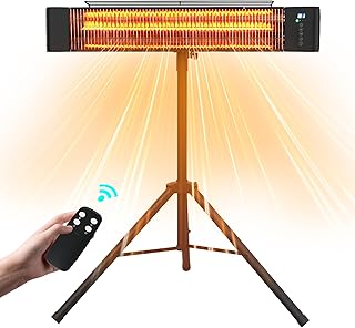 Outdoor Heater Infrared Electric Patio Heater Realsmart Carbon Infrared Patio Heaters for Outdoor Use Realsmart 1500W Wall Mounted Ceiling Tripod Heater TUV Certification for Restaurant Garage