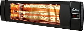 Dr Infrared Heater DR-238 Carbon Infrared Outdoor Heater for Restaurant, Patio, Backyard, Garage, and Decks, Standard, Black