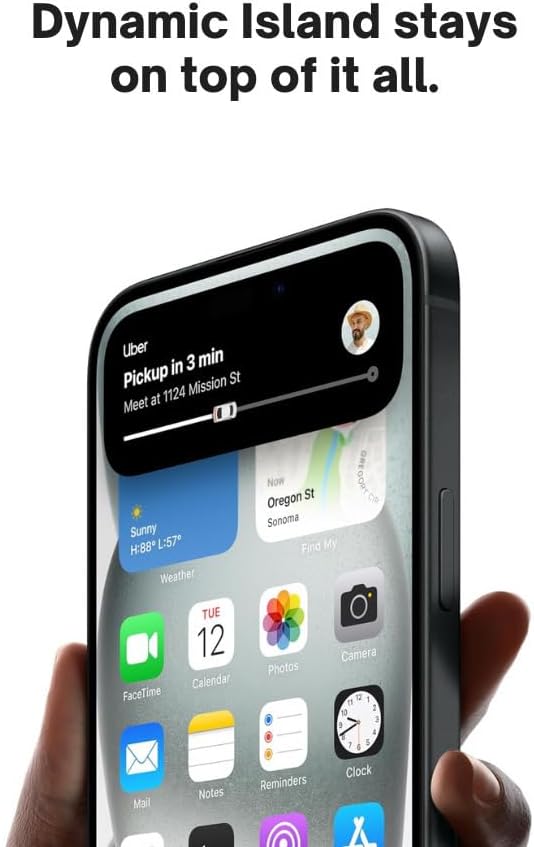 Apple iPhone 15, 128GB, Black - Unlocked (Renewed ...