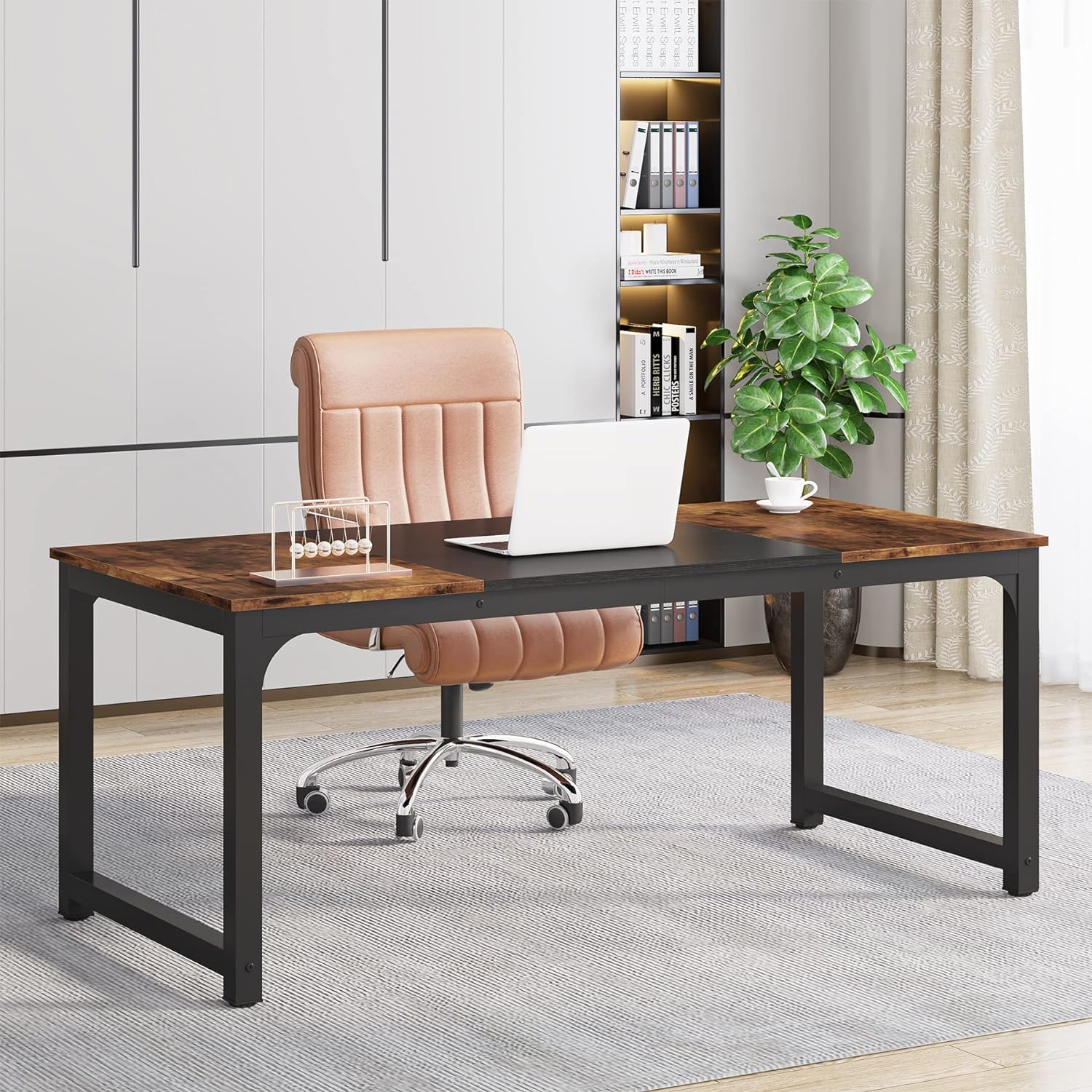 Tribesigns Modern Computer Desk, 63 x 31.5 inch Large Office ...