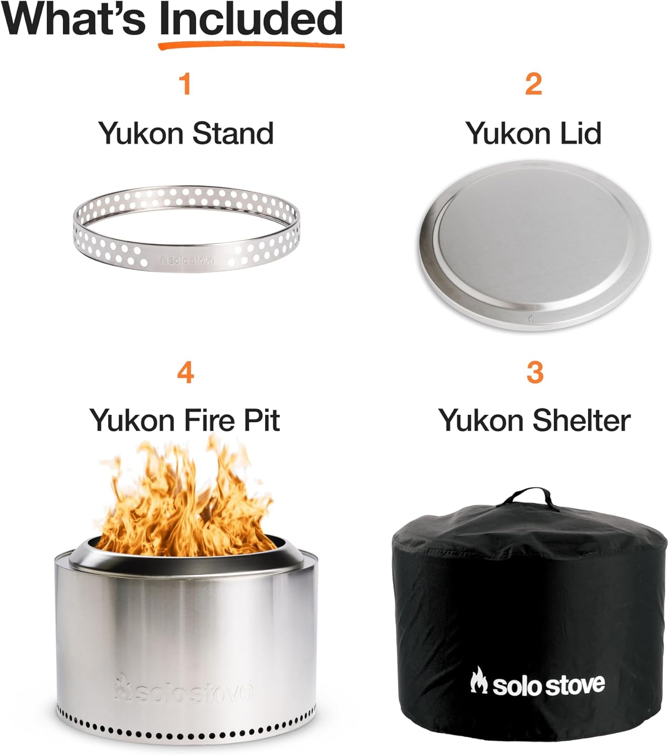 Solo Stove Yukon 2.0, 27 Inch Smokeless Fire Pit with Removable ...
