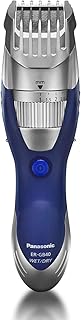 Panasonic Cordless Men\'s Beard Trimmer With Precision Dial, Adjustable 19 Length Setting, Rechargeable Battery, Washable - ER-GB40-S (Blue)