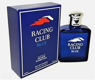 Racing Club Blue Eau de Toilette Spray for Men, 3.4 Fl Oz, By Mirage Brands