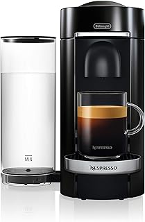 Nespresso VertuoPlus Deluxe Coffee and Espresso Maker by DeLonghi, Black (Renewed)