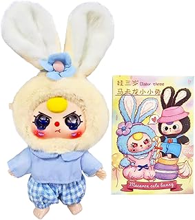 CALEMBOU Plush Doll Blind Box, 7\'\' Cute Stuffed Animal Fruits Plush Toys, Kawaii 1 of 6 Possible Mystery Collectible Toys Cute Soft Animals Charm Birthday Gifts (Cute Bunny Series)