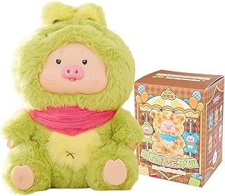 CALEMBOU Plush Doll Blind Box, 7.9\'\' Cute Pigs Stuffed Animal Fruits Plush Toys, Kawaii 1 of 6 Possible Mystery Collectible Toys Soft Animals Charm Birthday Gifts (Mino Star Pig Paradise Series)
