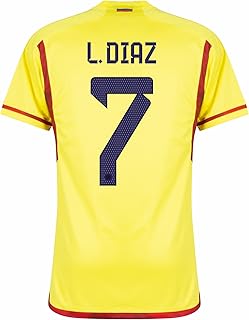 Luis Diaz #7 Colombia Home Soccer Jersey 2022/23
