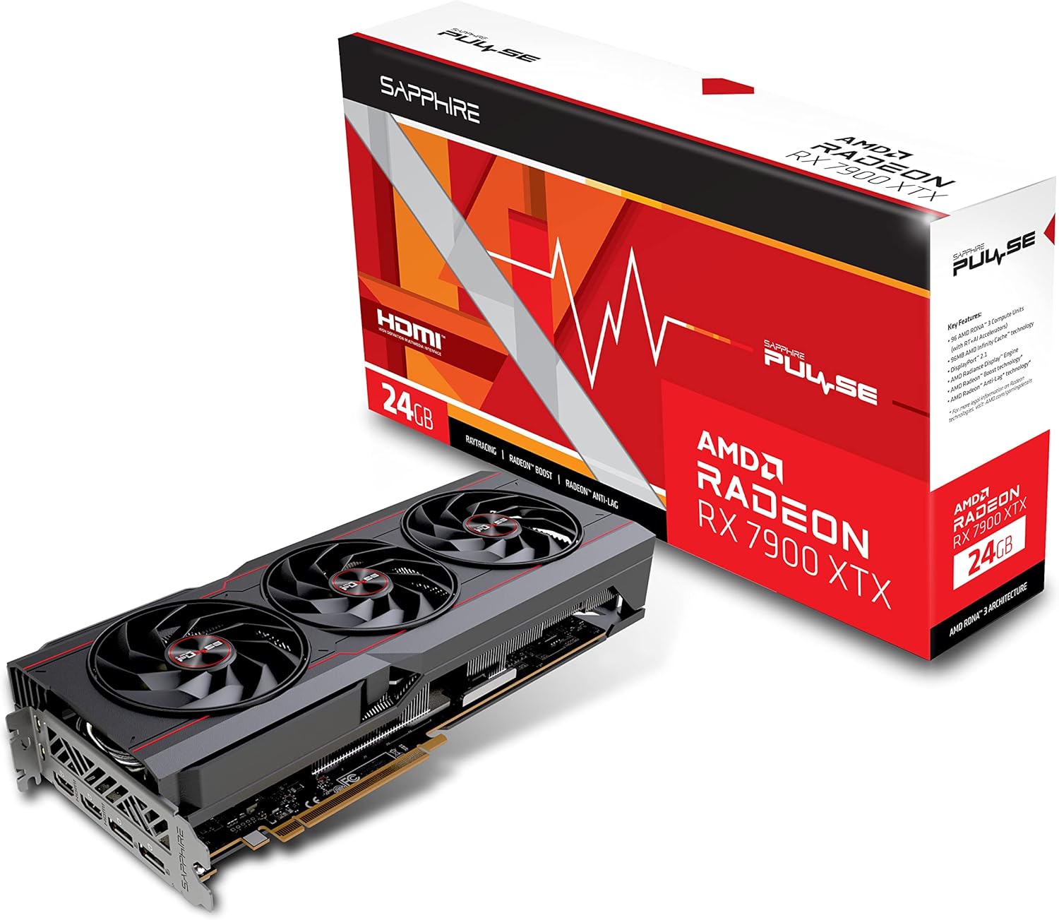 Sapphire 11322-02-20G Pulse AMD Radeon RX 7900 XTX ...