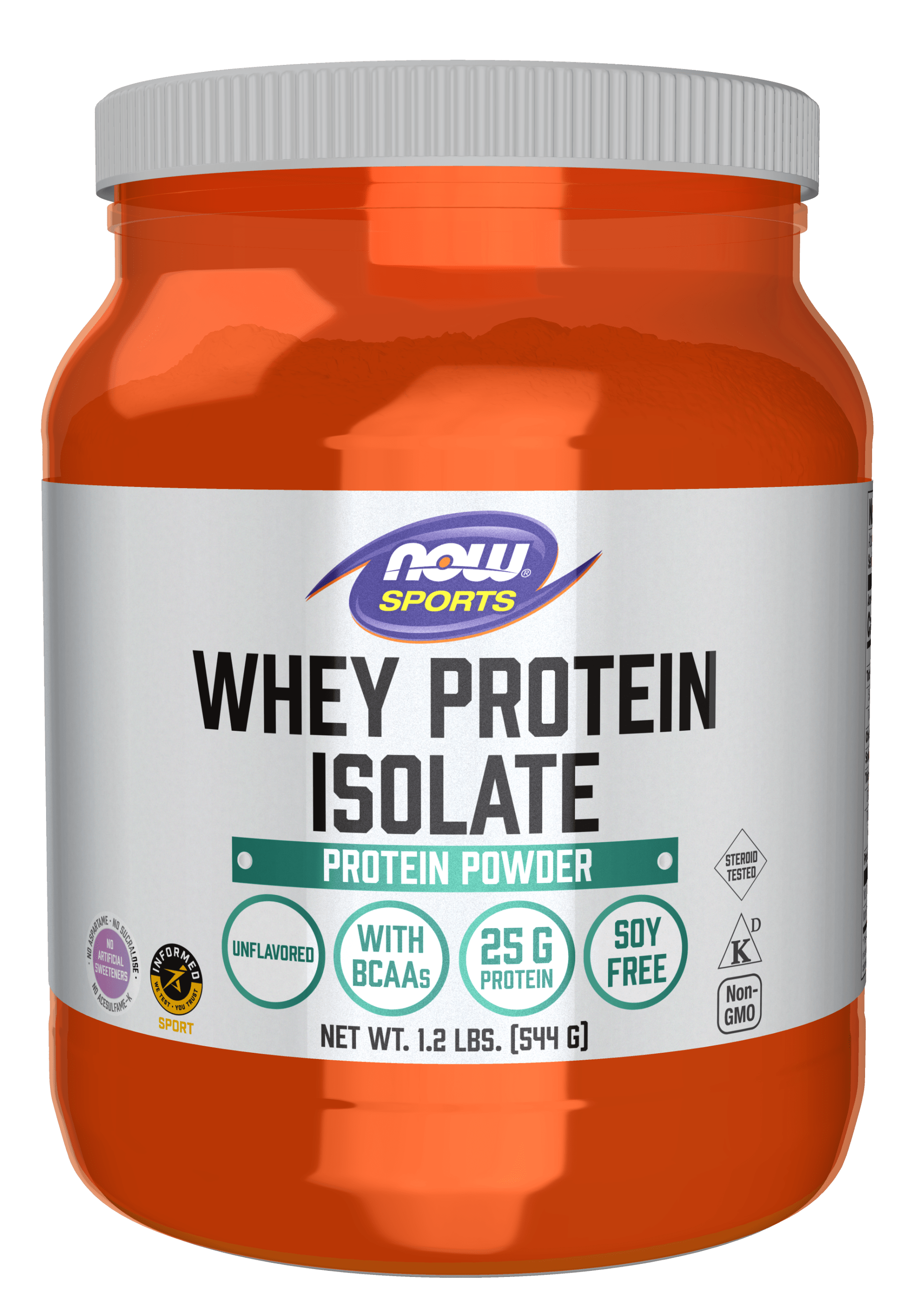 NOW Sports Nutrition, Whey Protein Isolate, 25 g With BCAAs ...