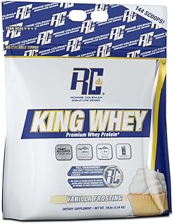 Whey Concentrate + Isolate Protein Powder, Pre Workout Shake Mix for Lean Muscle Support, Low Sugar Supplement for Women & Men, Vanilla Frosting Flavor, 10 lbs