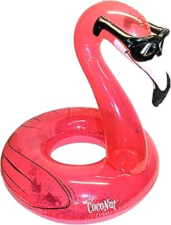 Coconut Outdoor Flamingo with Shades Pool Float – Inflatable Pool Ring – Durable Long Lasting Lounge Tube and Water Toy – Fun Decoration for Parties, Events – Ages 8+ Years