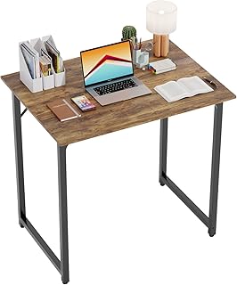 Home Office Desk 32/39/47 inch Computer Desk Writing Gaming Studying Table&Workstation Modern Simple Space-Saving PC Laptop Desk Table Sturdy Metal Frame Home Furniture,Vintage